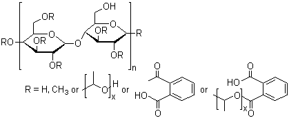 Hydroxypropyl methylcellulose phthalate  molecular structure (CAS 9050-31-1)