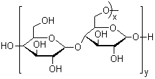 Maltodextrin molecular structure (CAS 9050-36-6)
