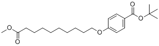 4-(9-Methoxycarbonylnonyloxy)benzoic acid tert-butyl ester molecular structure (CAS 905303-11-9)