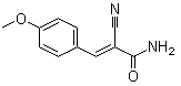 2-Cyano-3-(4-methoxyphenyl)-2-propenamide radical ion(1-) molecular structure (CAS 905454-14-0)