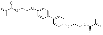 2-Methyl-2-propenoic acid [1,1'-biphenyl]-4,4'-diylbis(oxy-2,1-ethanediyl) ester molecular structure (CAS 90549-11-4)