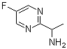 5-氟-alpha-甲基-2-嘧啶甲胺分子结构 (CAS 905587-41-9)