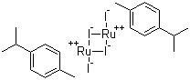 Diiodo(p-cymene)ruthenium(II) dimer molecular structure (CAS 90614-07-6)