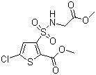 Methyl 5-chloro-N-(methoxycarbonylmethyl)-3-sulfamoylthiophene-2-carboxylate molecular structure (CAS 906522-87-0)