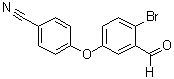4-(4-Bromo-3-formylphenoxy)benzonitrile molecular structure (CAS 906673-54-9)