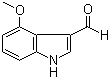 4-甲氧基吲哚-3-甲醛分子结构 (CAS 90734-97-7)