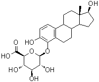 4-羟基雌甾二醇 4-葡糖苷酸分子结构 (CAS 90746-95-5)