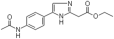 5-[4-(Acetylamino)phenyl]-1H-imidazole-2-acetic acid ethyl ester molecular structure (CAS 908007-24-9)