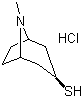 托品-3-硫醇盐酸盐分子结构 (CAS 908266-48-8)