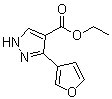 3-(3-Furanyl)-1H-pyrazole-4-carboxylic acid ethyl ester molecular structure (CAS 908271-38-5)