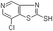 结构式 CAS# 908355-84-0, 7-氯噻唑并[4,5-c]吡啶-2-硫醇