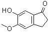 2,3-二氢-6-羟基-5-甲氧基-1H-茚-1-酮分子结构 (CAS 90843-62-2)