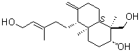 [1S-[1alpha,2beta,4abeta,5beta(E),8aalpha]]-Decahydro-2-hydroxy-5-(5-hydroxy-3-methyl-3-pentenyl)-1,4a-dimethyl-6-methylene-1-naphthalenemethanol molecular structure (CAS 90851-50-6)