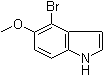 4-溴-5-甲氧基吲哚分子结构 (CAS 90858-86-9)