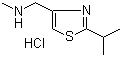 2-Isopropyl-4-[(N-methylamino)methyl]thiazole hydrochloride molecular structure (CAS 908591-25-3)