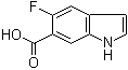 5-Fluoro-1H-indole-6-carboxylic acid molecular structure (CAS 908600-74-8)