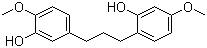 structure of CAS# 90902-21-9, Broussonin E;2-[3-(3-Hydroxy-4-methoxyphenyl)propyl]-5-methoxyphenol