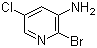 2-溴-3-氨基-5-氯吡啶分子结构 (CAS 90902-83-3)