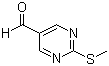 structure of CAS# 90905-31-0, 2-(Methylthio)pyrimidine-5-carbaldehyde;2-(Methylsulfanyl)-5-pyrimidinecarbaldehyde