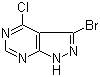 3-Bromo-4-chloro-1H-pyrazolo[3,4-d]pyrimidine molecular structure (CAS 90914-41-3)