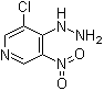 3-Chloro-4-hydrazinyl-5-nitropyridine molecular structure (CAS 90927-90-5)