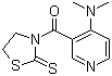 [4-(Dimethylamino)-3-pyridinyl](2-thioxo-3-thiazolidinyl)methanone molecular structure (CAS 909295-68-7)