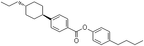 4-Butylphenyl 4-(trans-4-propylcyclohexyl)benzoate molecular structure (CAS 90937-40-9)