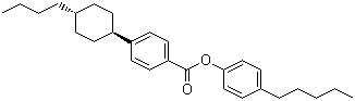 4-Pentylphenyl 4-(trans-4-butylcyclohexyl)benzoate molecular structure (CAS 90937-41-0)