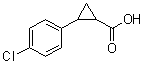 结构式 CAS# 90940-40-2, 2-(4-氯苯基)环丙烷羧酸