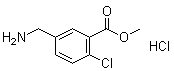 Methyl 5-(aminomethyl)-2-chlorobenzoate hydrochloride molecular structure (CAS 90942-47-5)