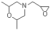 2,6-Dimethyl-4-(2-oxiranylmethyl)morpholine molecular structure (CAS 90950-33-7)