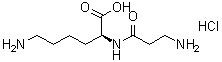 N2-beta-Alanyl-L-lysine monohydrochloride molecular structure (CAS 90970-40-4)