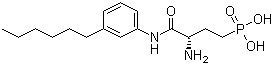 [(3S)-3-Amino-4-[(3-hexylphenyl)amino]-4-oxobutyl]phosphonic acid molecular structure (CAS 909725-63-9)