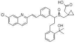 Montelukast sulfoxide molecular structure (CAS 909849-96-3)