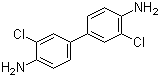 结构式 CAS# 91-94-1, 3,3'-二氯联苯胺; 3,3'-二氯联苯-4,4'-二胺