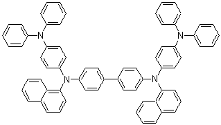 结构式 CAS# 910058-11-6, N,N'-双[4-(二苯基氨基)苯基]-N,N'-二-1-萘基-联苯-4,4'-二胺