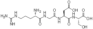 结构式 CAS# 91037-65-9, L-精氨酰甘氨酰-L-alpha-天冬氨酰-L-丝氨酸