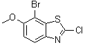 7-Bromo-2-chloro-6-methoxybenzothiazole molecular structure (CAS 911056-05-8)