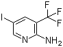 structure of CAS# 911112-05-5, 5-Iodo-3-(trifluoromethyl)-2-pyridinamine