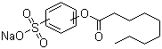 Nonanoic acid sulfophenyl ester sodium salt molecular structure (CAS 91125-43-8)