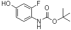 3-Fluoro-4-(tert-butoxycarbonylamino)phenol molecular structure (CAS 911297-02-4)