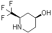 rel-(2R,4S)-2-(Trifluoromethyl)-4-piperidinol molecular structure (CAS 911298-14-1)