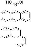 structure of CAS# 911390-70-0, [10-(Phenanthren-9-yl)anthracen-9-yl]boronic acid