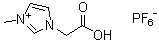 1-(Carboxymethyl)-3-methyl-1H-imidazolium hexafluorophosphate molecular structure (CAS 911430-08-5)