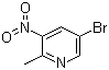 5-Bromo-2-methyl-3-nitropyridine molecular structure (CAS 911434-05-4)