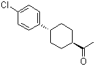 trans-4-(4-Chlorophenyl)-1-acetylcyclohexane molecular structure (CAS 91161-85-2)