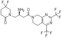 结构式 CAS# 911637-19-9, 吉格列汀