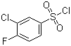 structure of CAS# 91170-93-3, 3-Chloro-4-fluorobenzenesulfonyl chloride;3-Chloro-4-fluorobenzenesulphonyl chloride