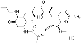 17-(Allylamino)-17-desmethylgeldanamycin hydrochloride molecular structure (CAS 911710-03-7)