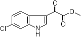 structure of CAS# 91182-86-4, 2-(6-Chloro-1H-indol-3-yl)-2-oxoacetic acid methyl ester